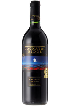 Produktabbildung von einer Flasche Cockatoo Ridge Cabernet Sauvignon-Merlot 2005